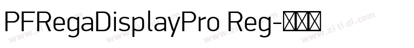 PFRegaDisplayPro Reg字体转换